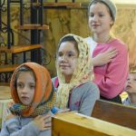 Детская литургия в Свято-Никольском монастыре в Гомеле