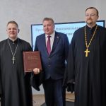 Клирики епархии посетили презентацию факсимильного издания Жуховичского Евангелия